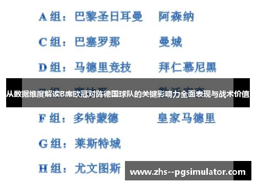 从数据维度解读B席欧冠对阵德国球队的关键影响力全面表现与战术价值