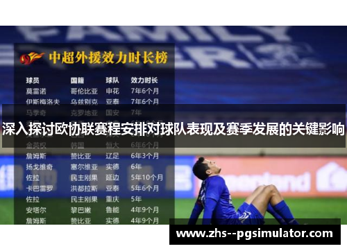深入探讨欧协联赛程安排对球队表现及赛季发展的关键影响
